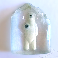 Polar Bear Reverse Intaglio